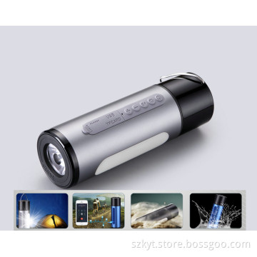 Wireless Bluetooth 4.1 Outdoor Speaker,5V1A output power with 8 hour playtime ,led light,charging for phone ,emergency light